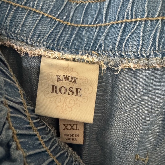 Knox Rose Light Blue Denim Pants - Picture 4 of 4